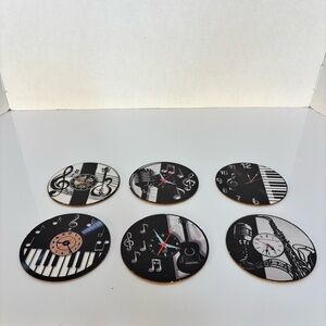 6 pc wooden Musical Coasters